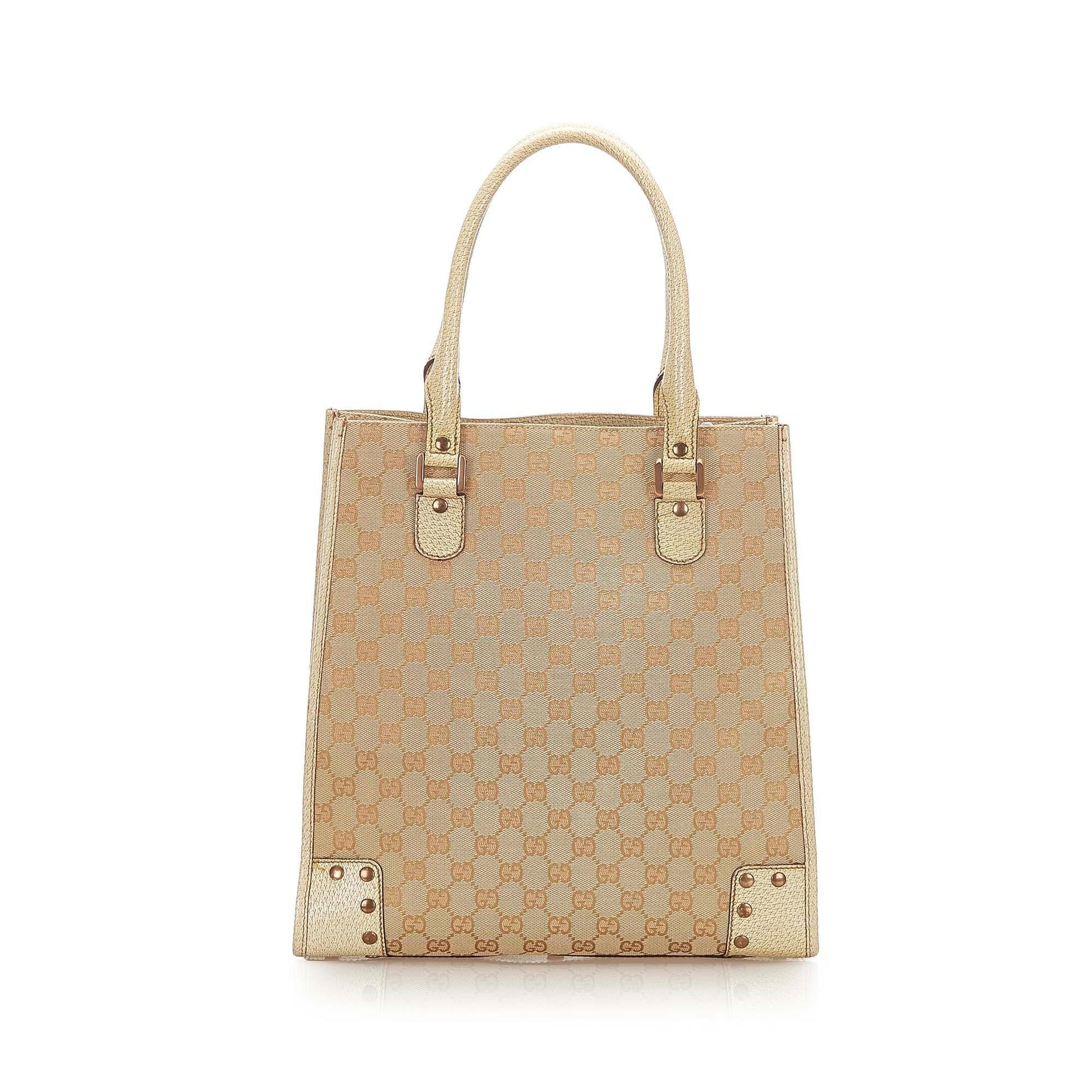 Gucci Canvas Monogram Tote Style 69