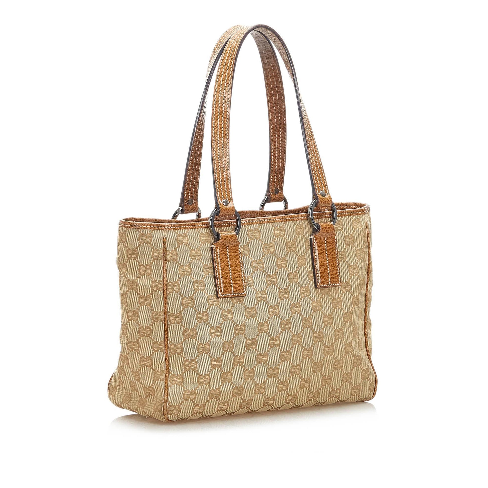 Gucci Canvas Monogram Tote Style 58