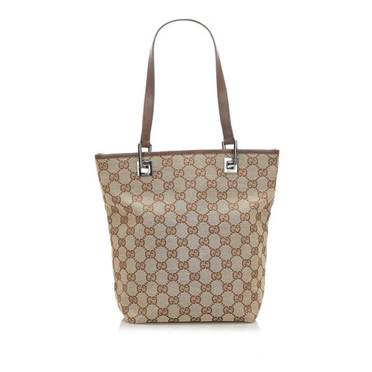 Gucci Canvas Monogram Tote Style 57
