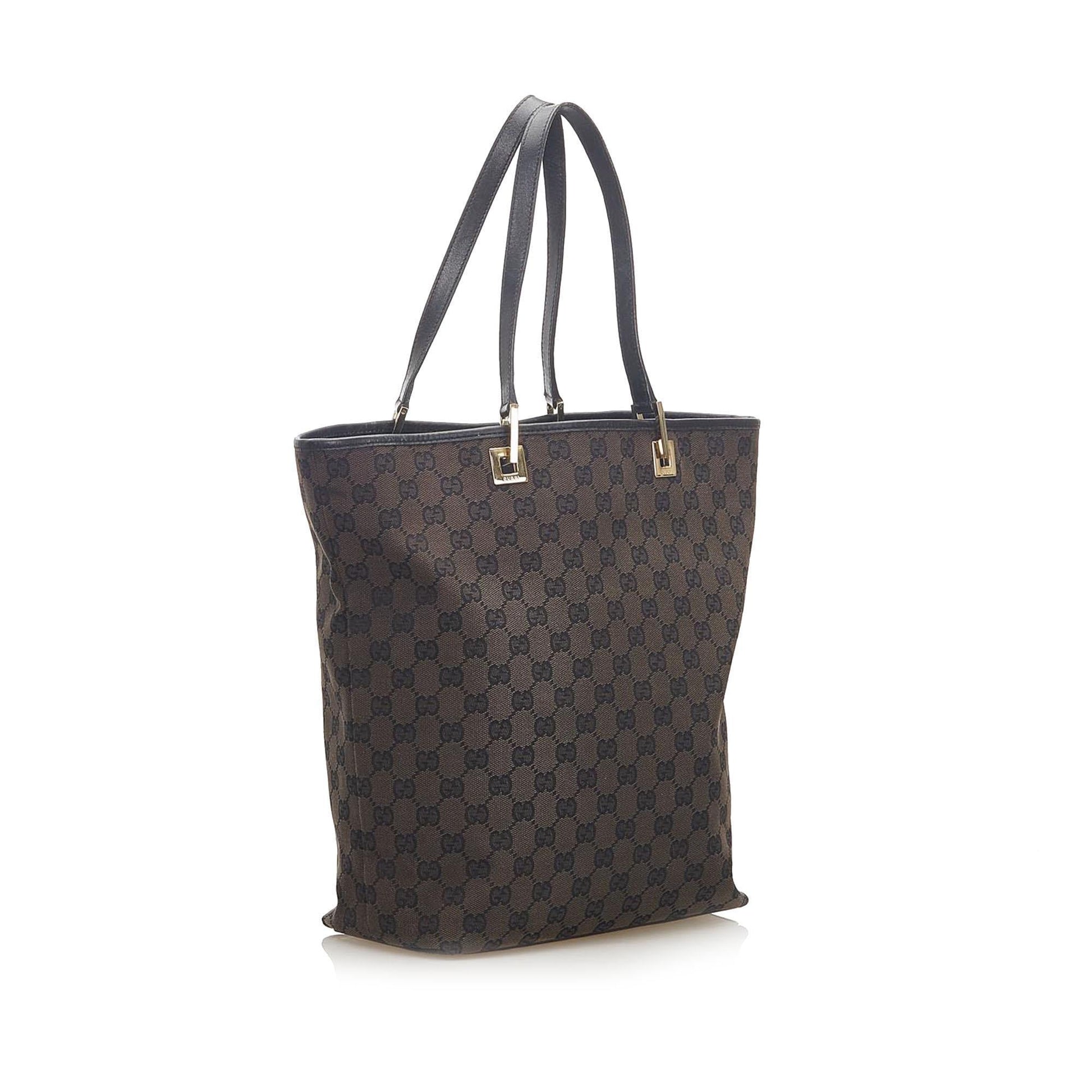 Gucci Canvas Monogram Tote Style 51