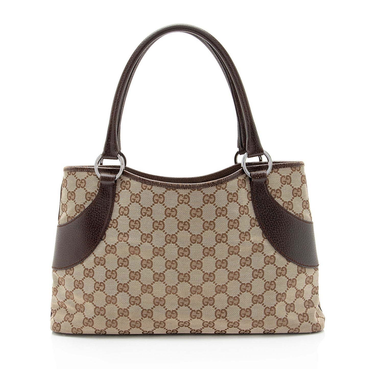 Gucci Leather Canvas Tote