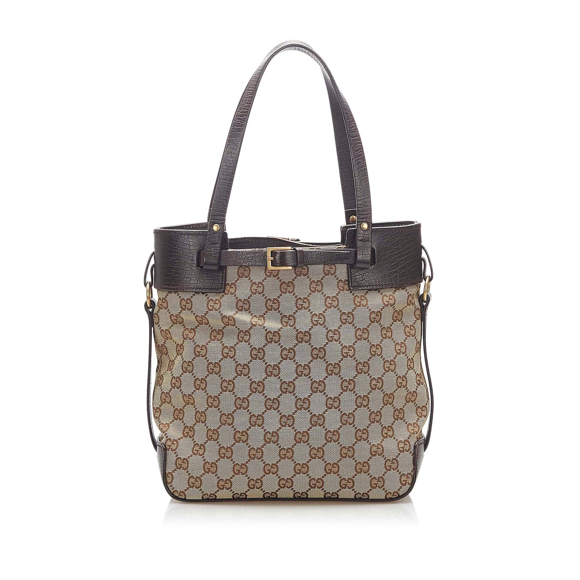 Gucci Canvas Monogram Tote Style 101