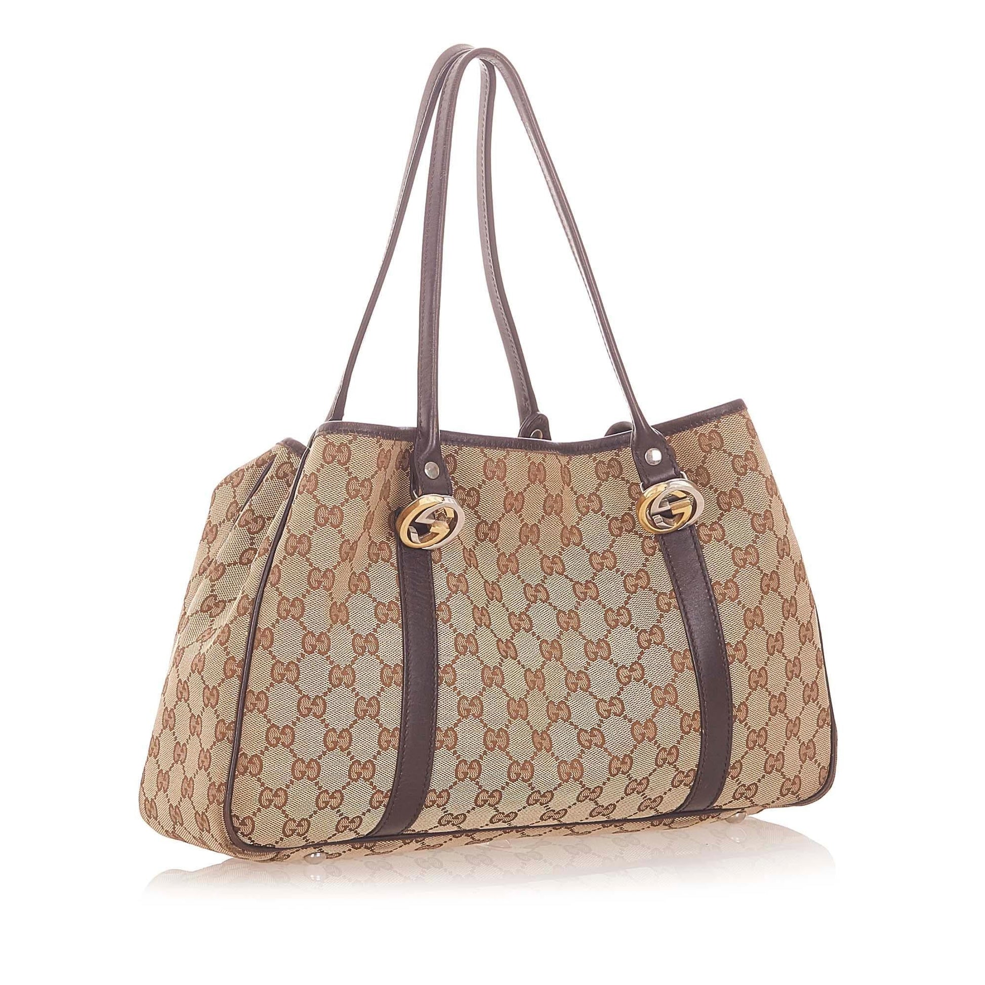 Gucci Monogram Canvas Tote