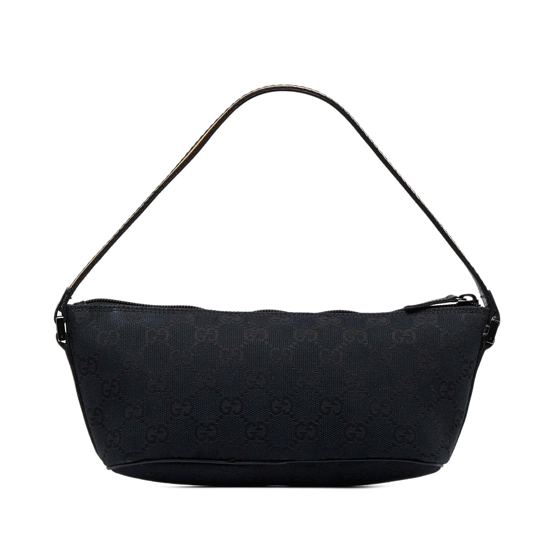 Gucci Monogram Pochette Canvas Crossbody