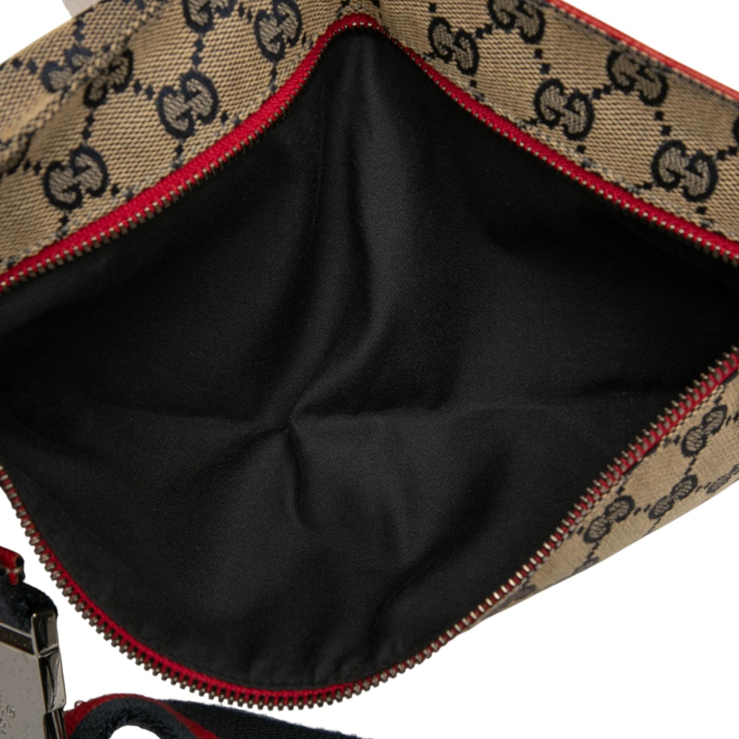 Gucci GG Canvas Web Double Pocket Belt Bag