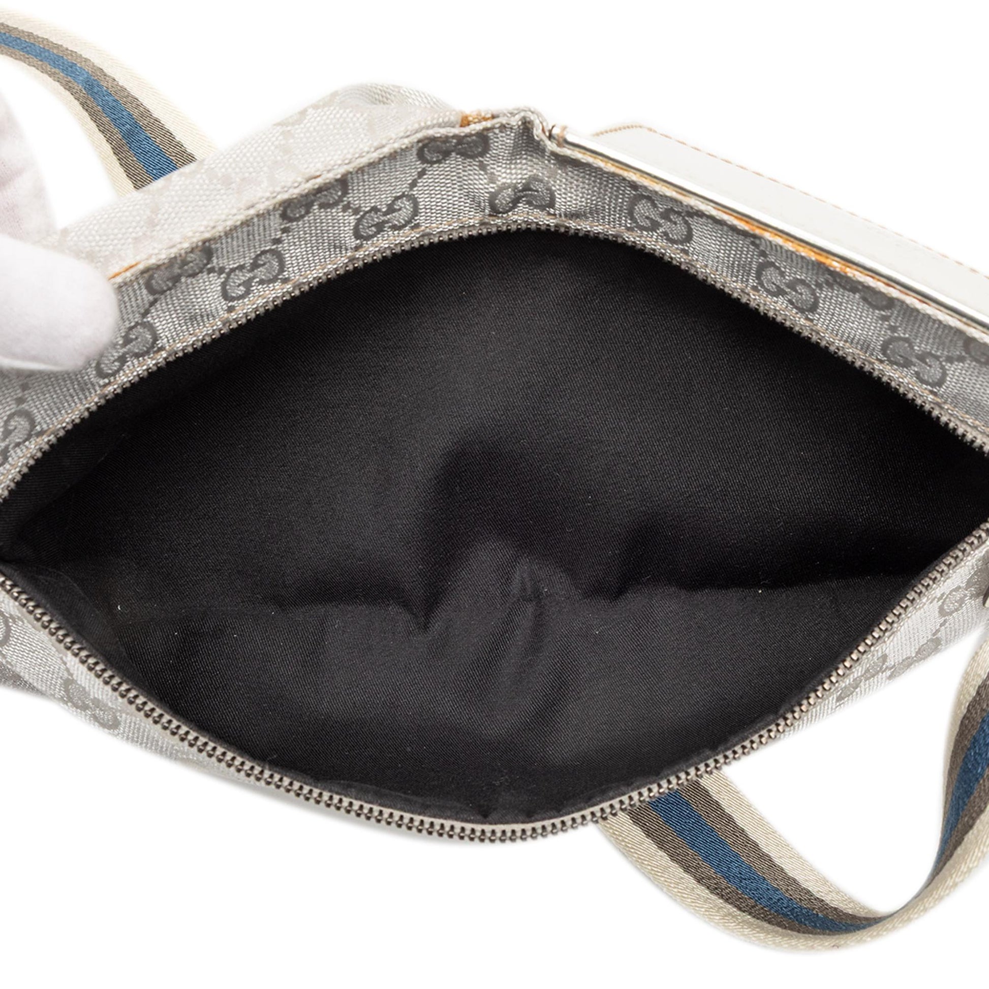 Gucci GG Canvas Web Double Pocket Belt Bag