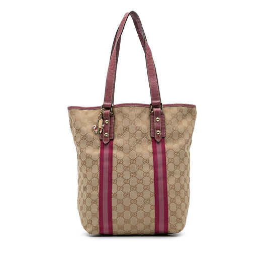 Gucci GG Canvas Web Jolicoeur Tote