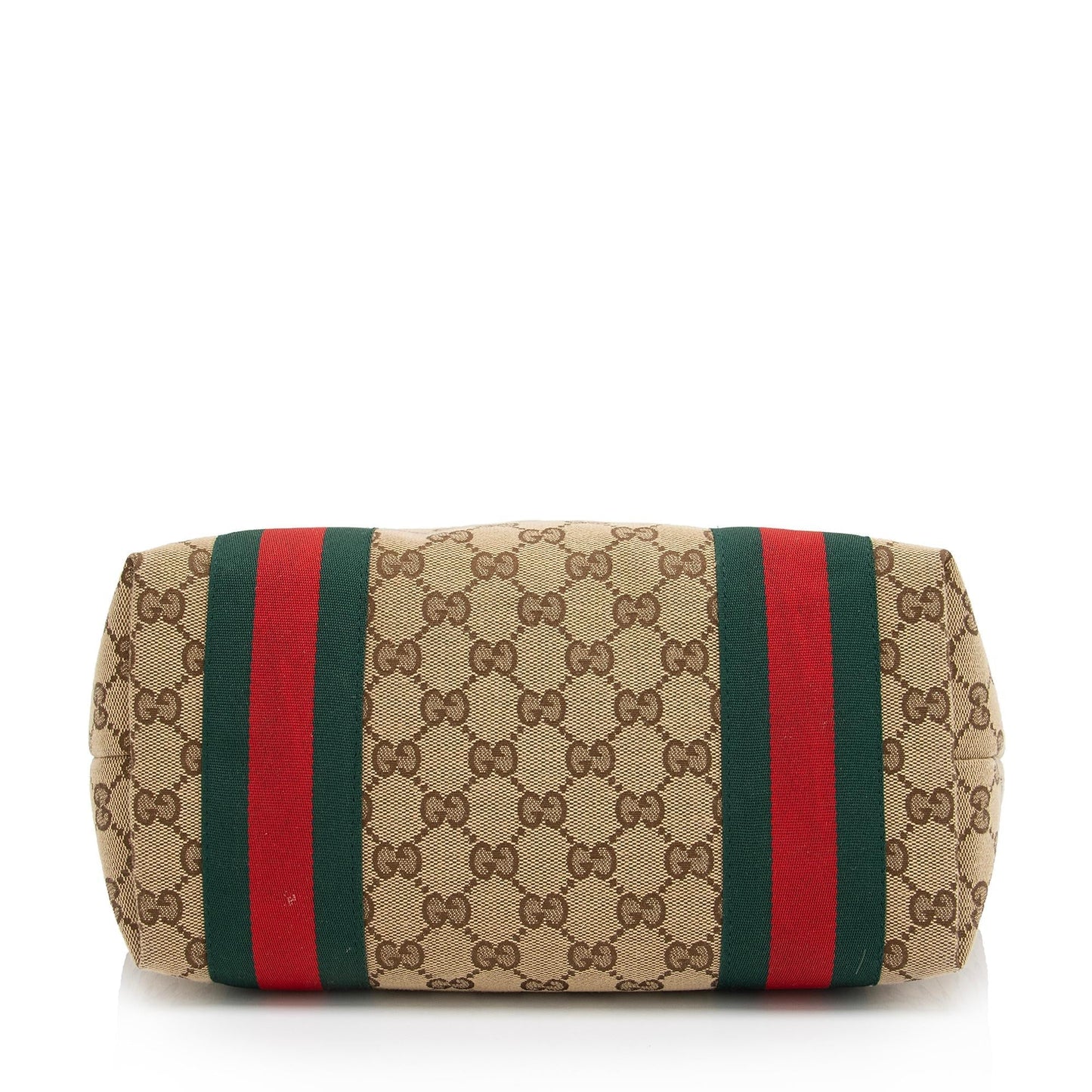 Gucci Nylon Leather Canvas Tote