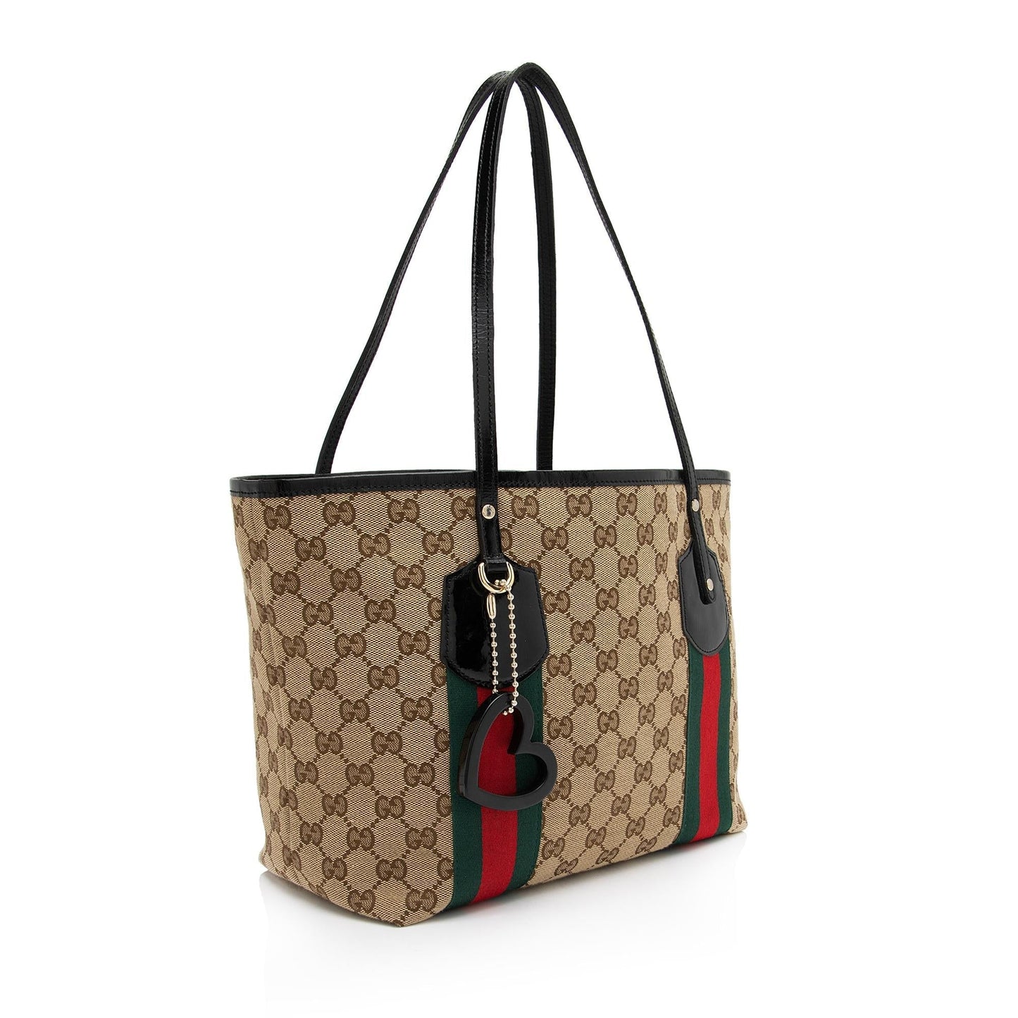 Gucci Nylon Leather Canvas Tote