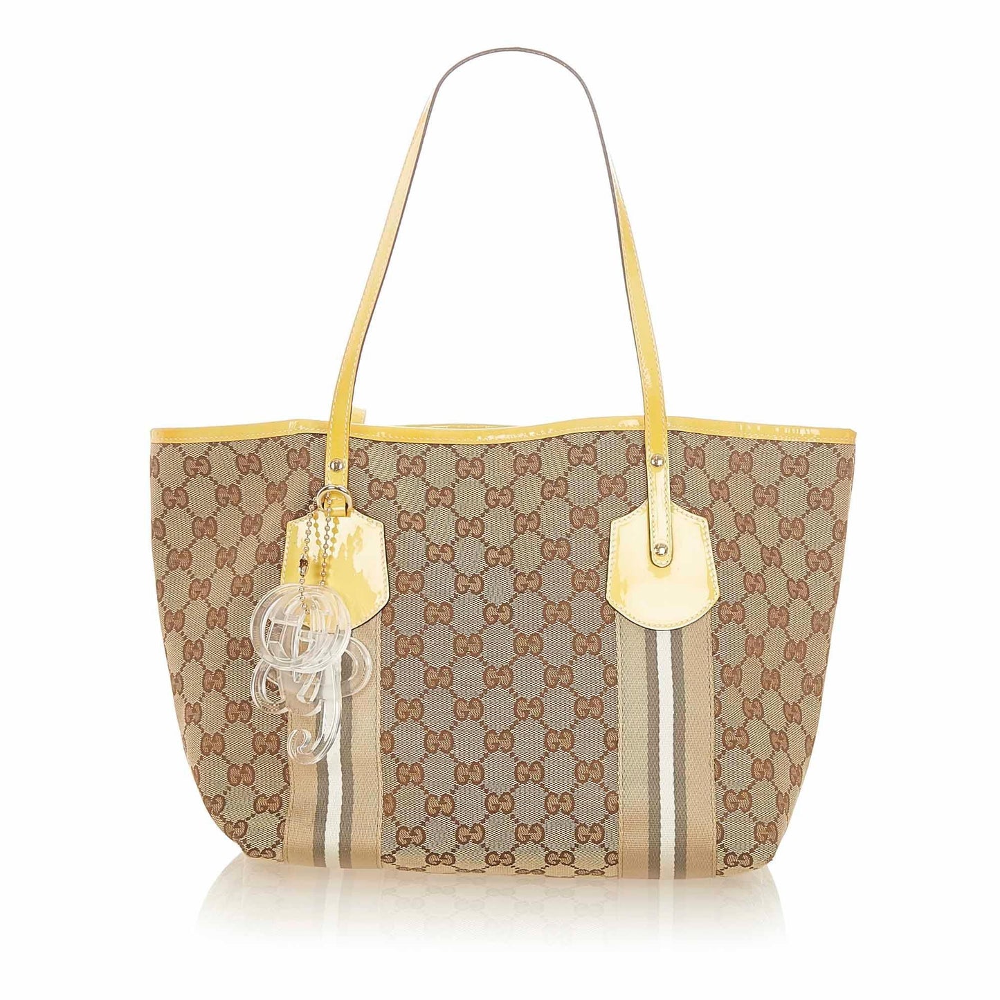Gucci Web Canvas Monogram Tote Style 2