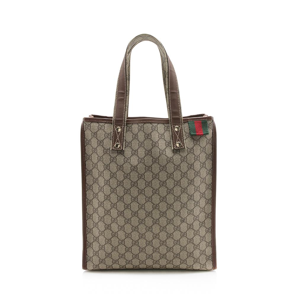 Gucci Web Canvas Monogram Tote Style 11