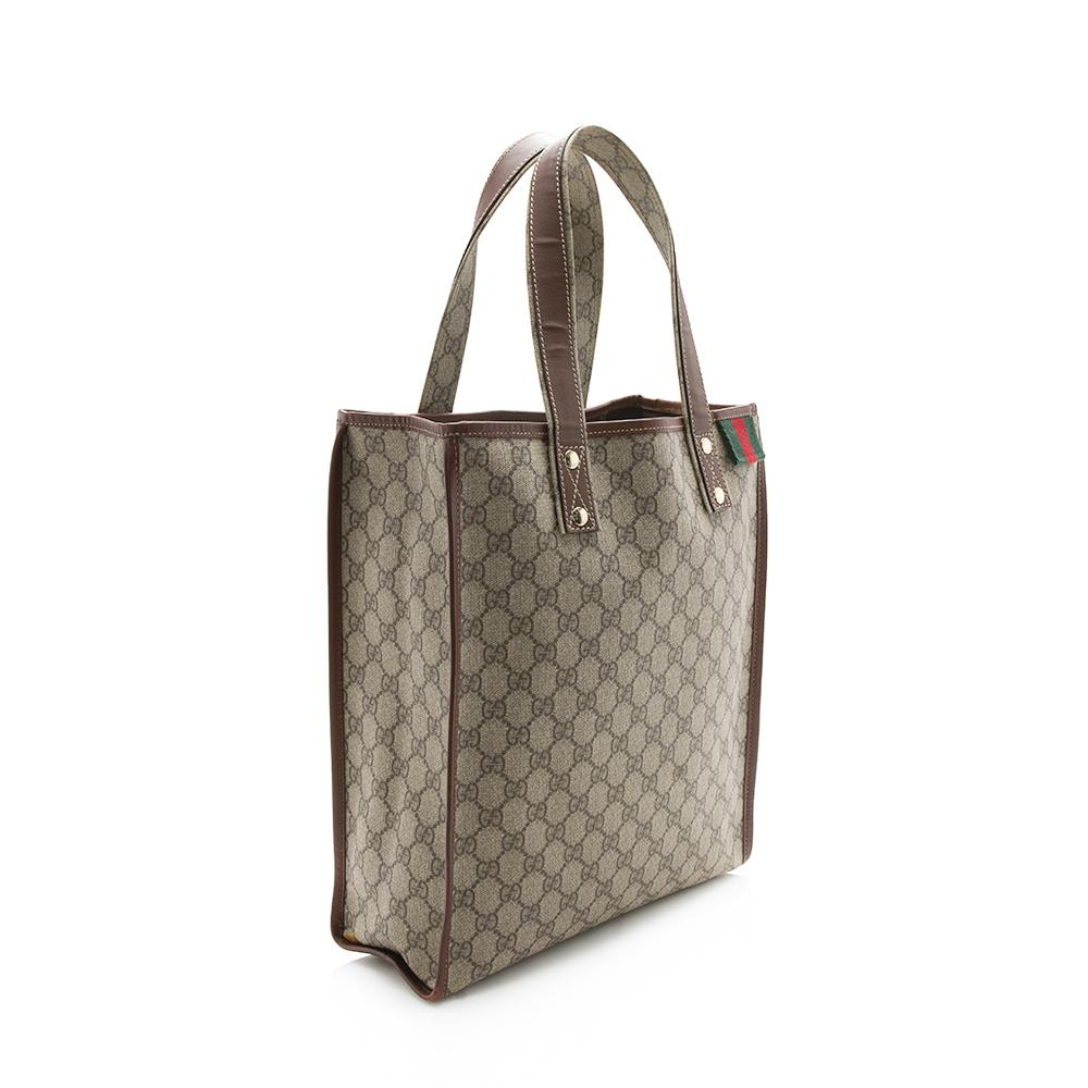 Gucci Web Canvas Monogram Tote Style 11