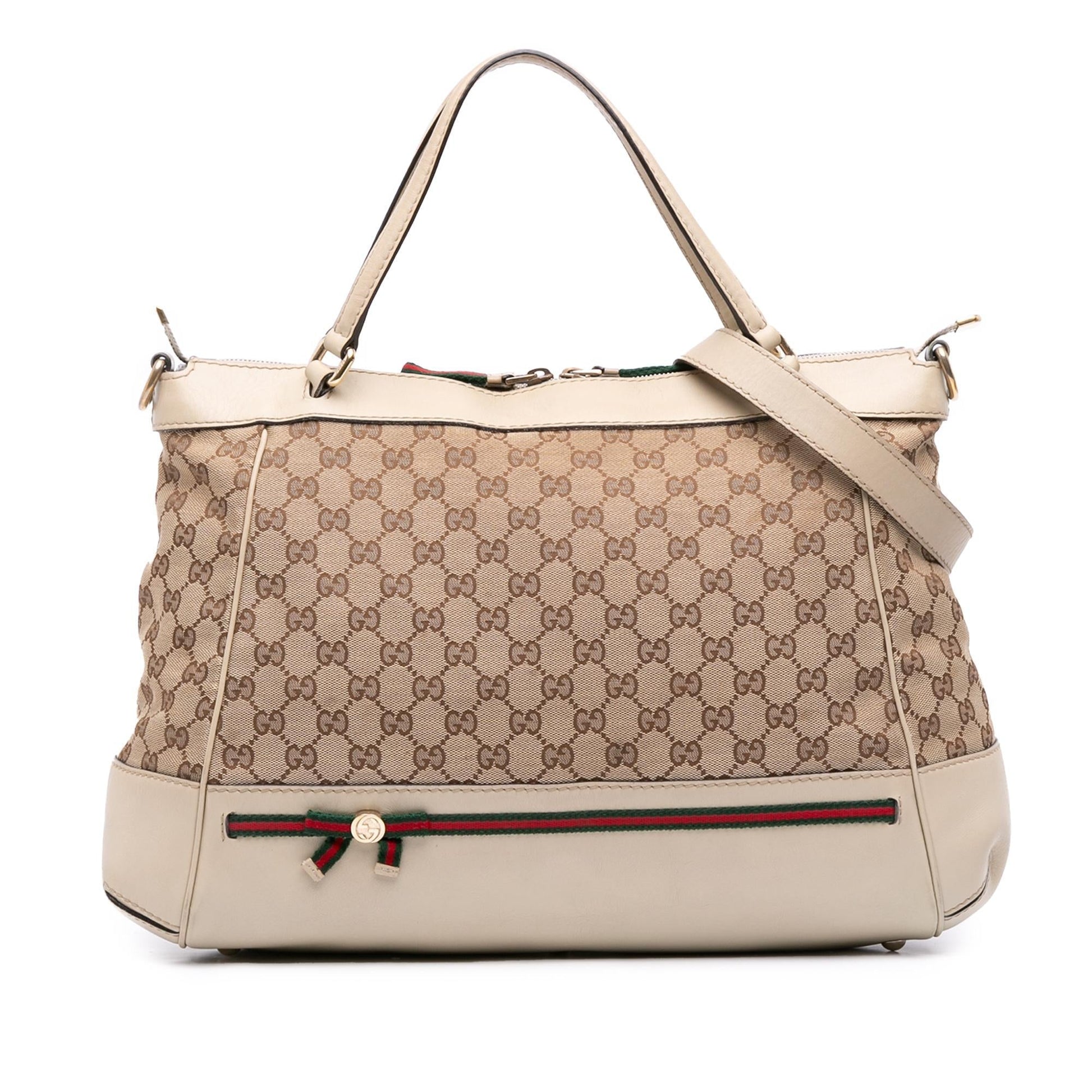 Gucci GG Canvas Web Mayfair Satchel