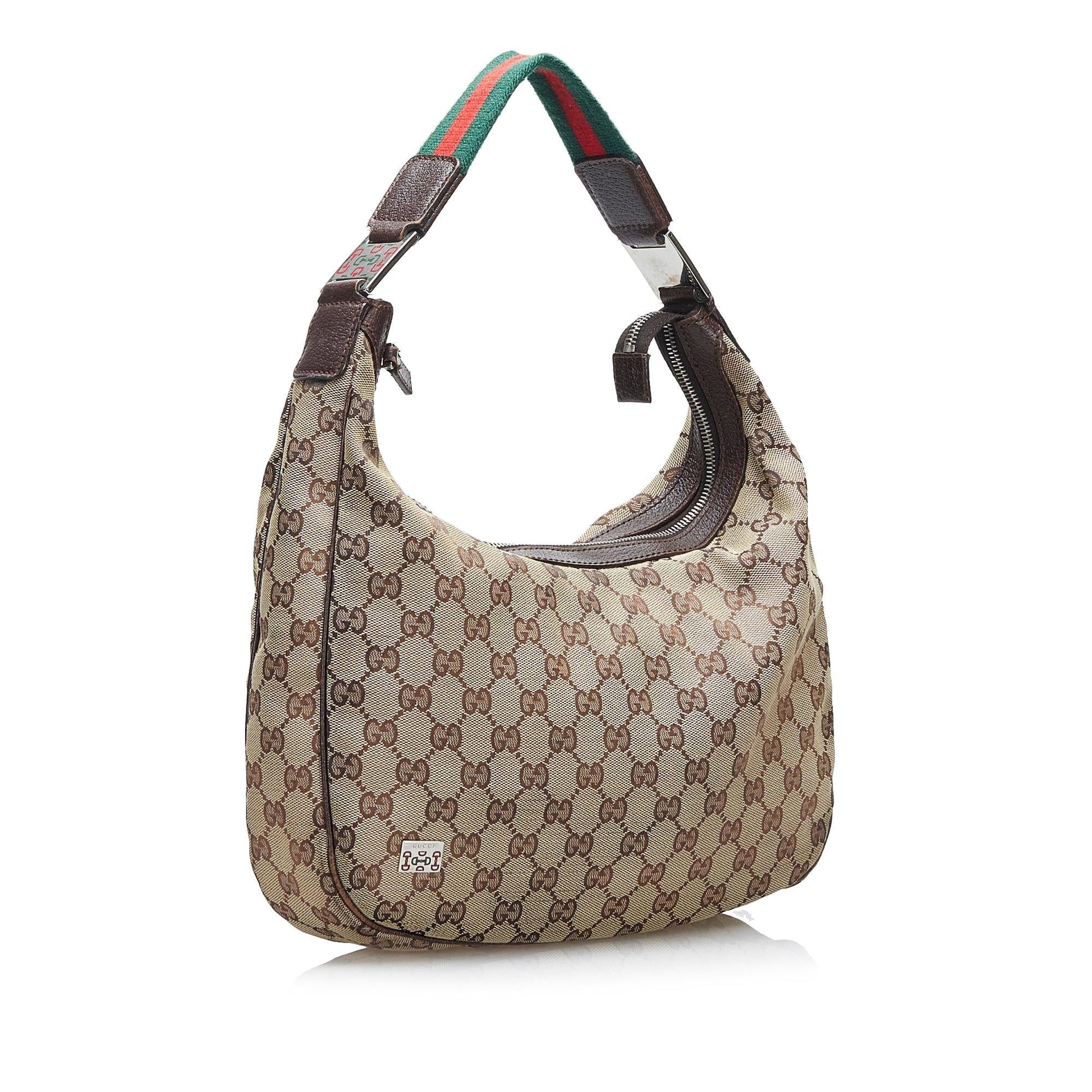 Gucci GG Canvas Web Shoulder Bag (SHG-F1ykz7)