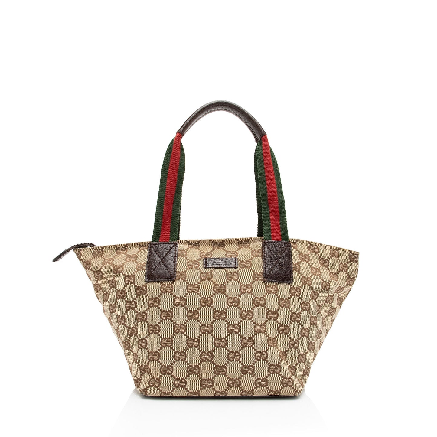 Gucci Nylon Leather Canvas Tote