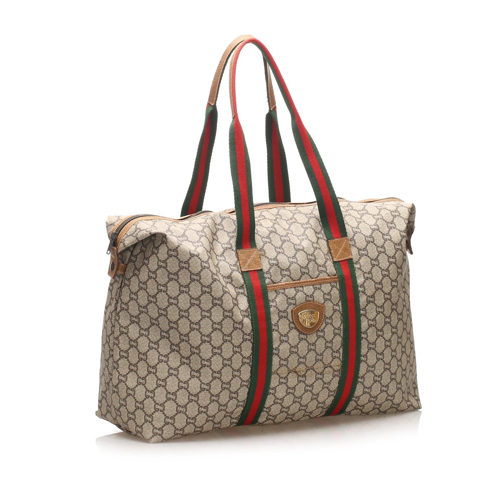 Gucci Web Canvas Monogram Tote Style 10
