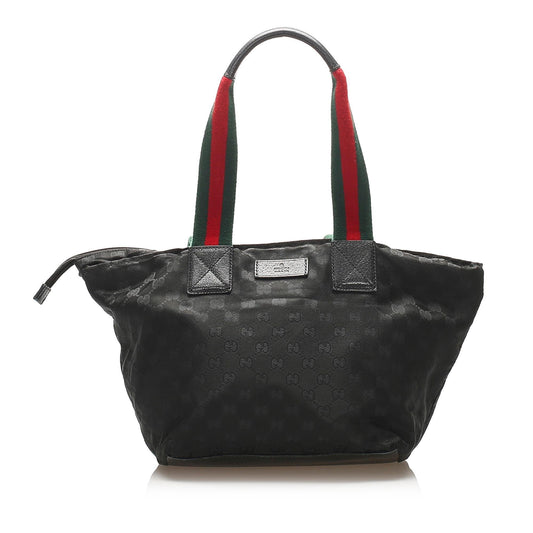 Gucci Web Canvas Monogram Tote Style 8