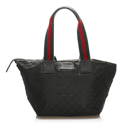 Gucci Web Canvas Monogram Tote Style 7