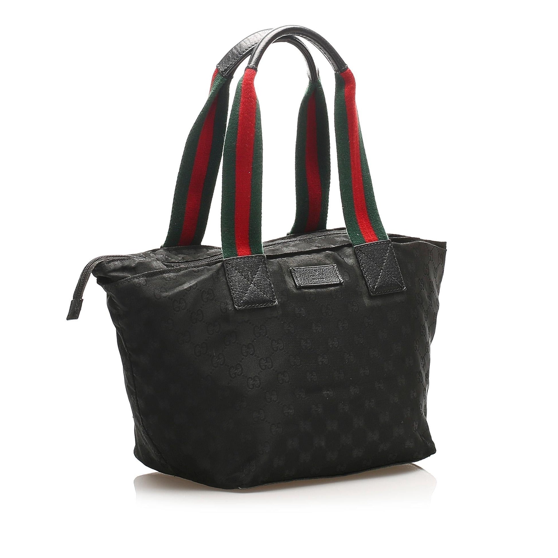 Gucci Web Canvas Monogram Tote Style 7