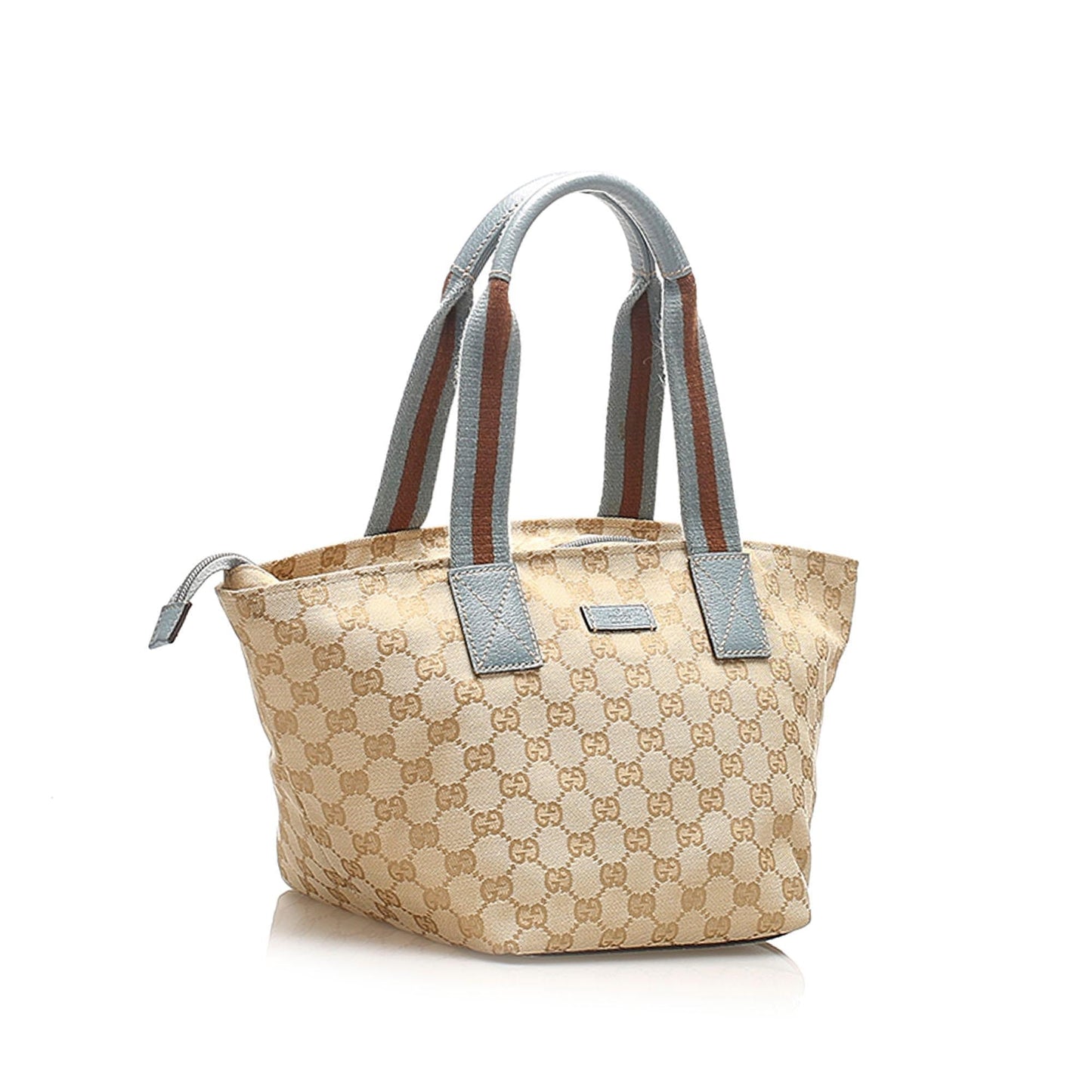 Gucci Web Canvas Monogram Tote Style 6