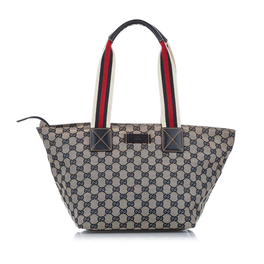 Gucci Canvas Monogram Tote Style 92