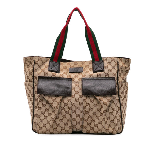 Gucci GG Canvas Web Tote
