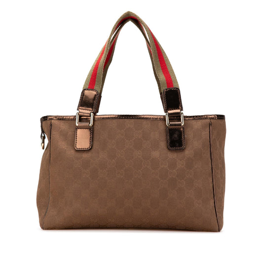 Gucci GG Canvas Web Tote