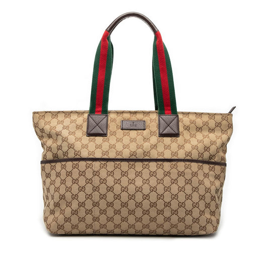 Gucci GG Canvas Web Tote