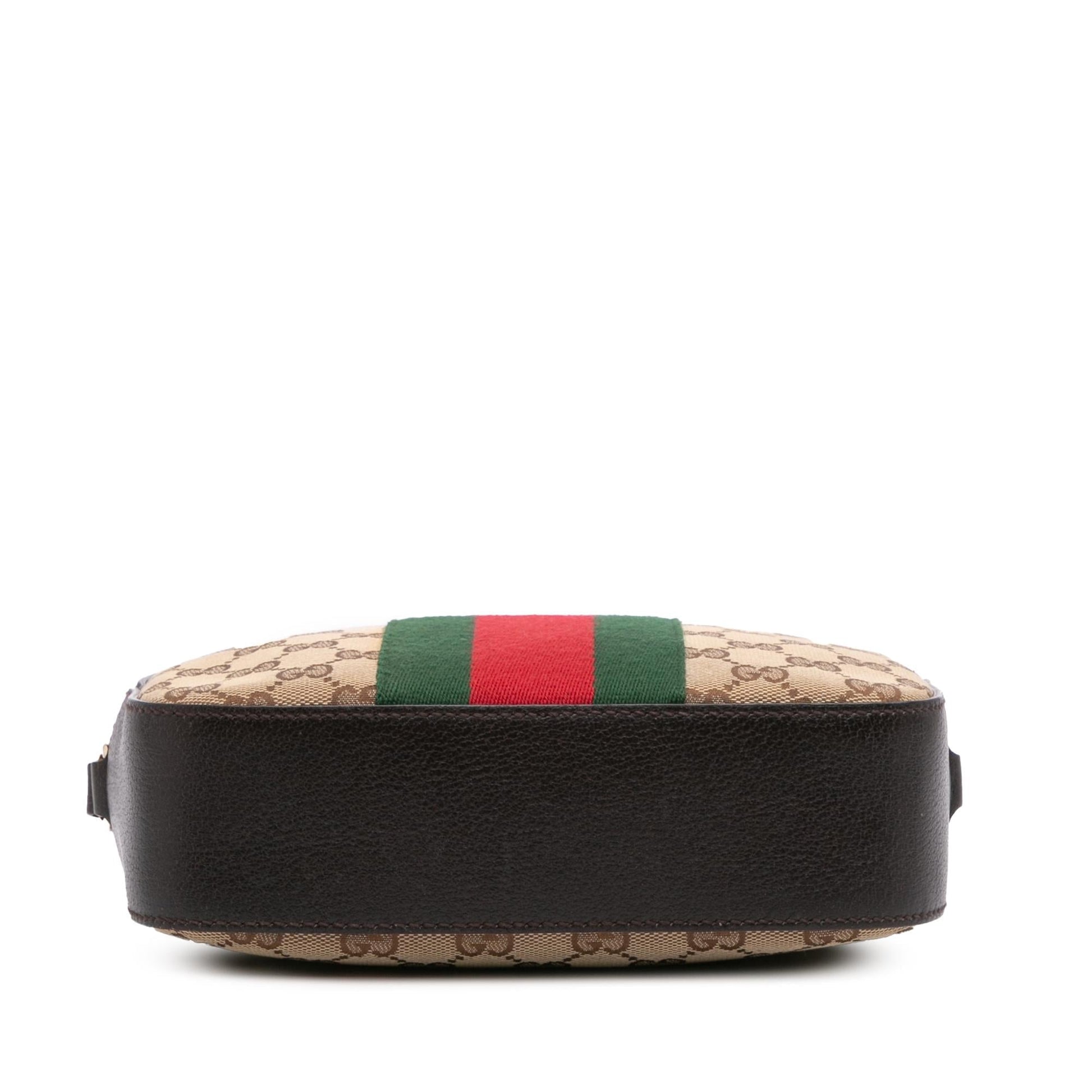 Gucci GG Canvas Webby Bee Camera Bag