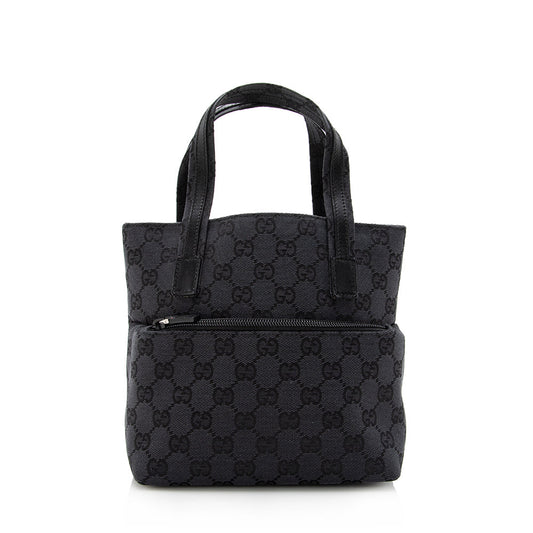 Gucci Leather Canvas Tote Style 56