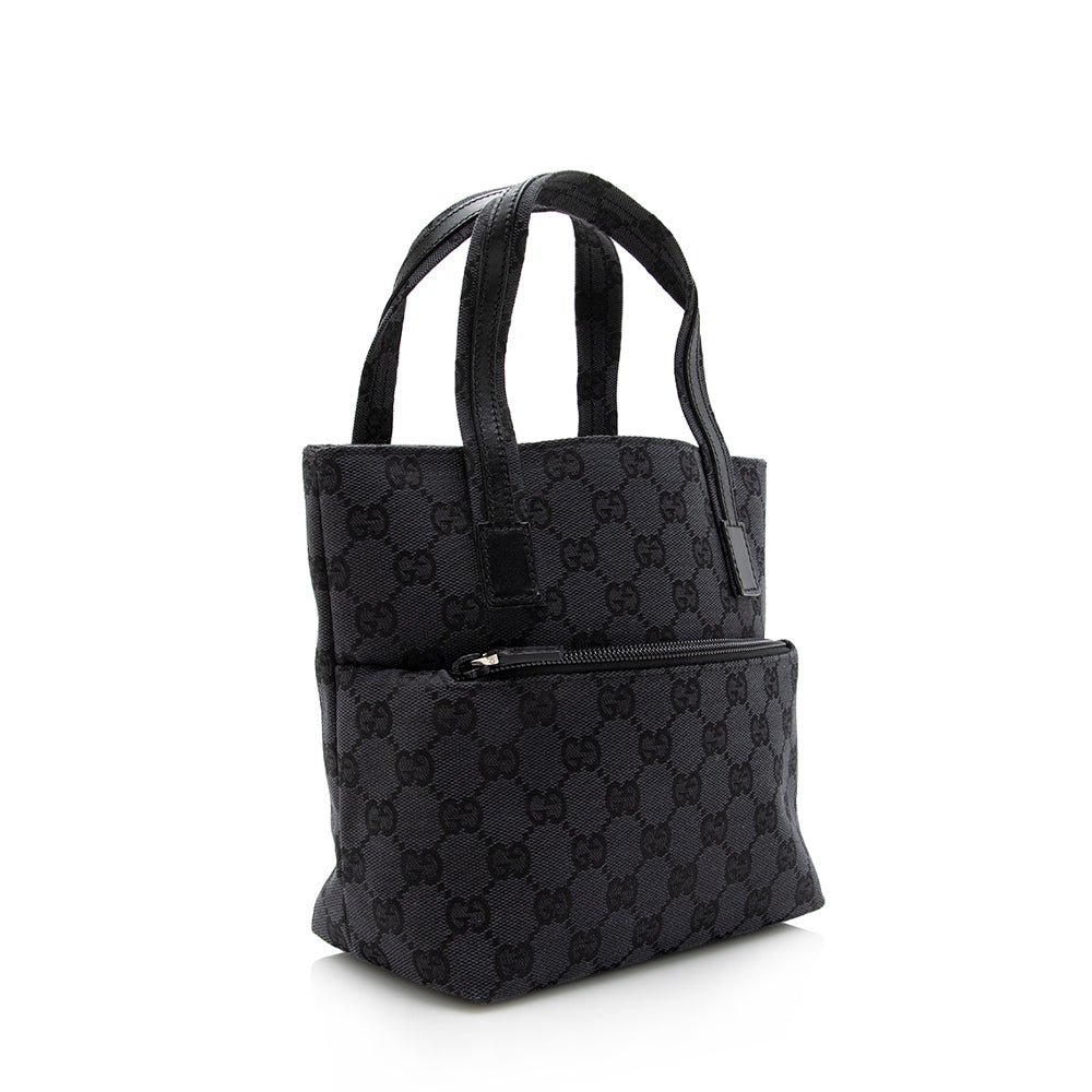 Gucci Leather Canvas Tote Style 56