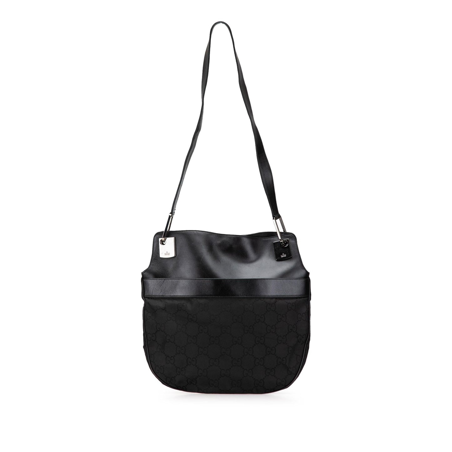 Gucci GG Canvas and Leather Shoulder Bag