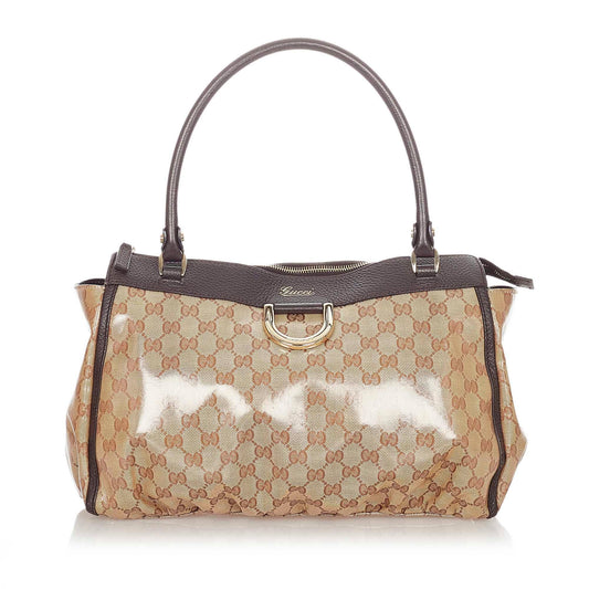 Gucci GG Crystal Abbey-D Ring Tote Bag (SHG-21367)