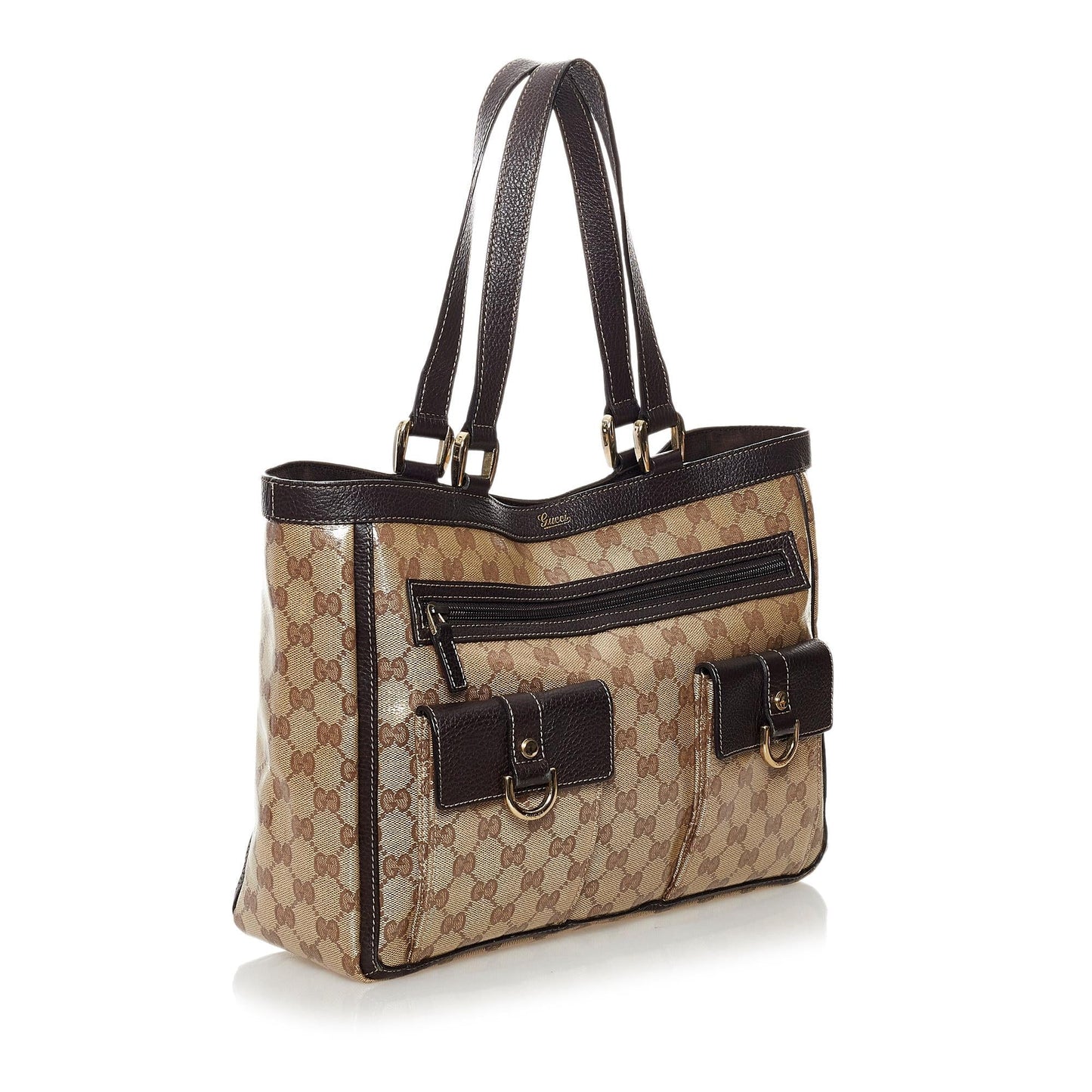 Gucci GG Crystal Abbey D Ring Tote Bag (SHG-31383)