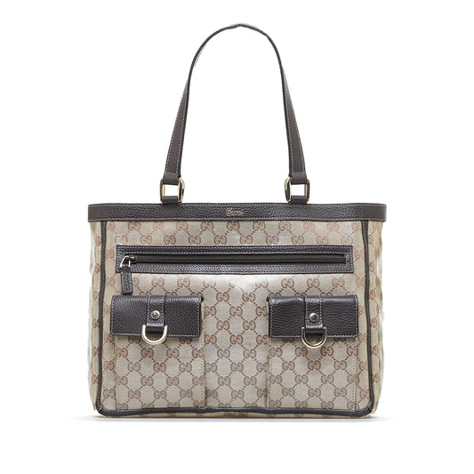 Gucci GG Crystal Abbey D-Ring Tote (SHG-0cYgsJ)