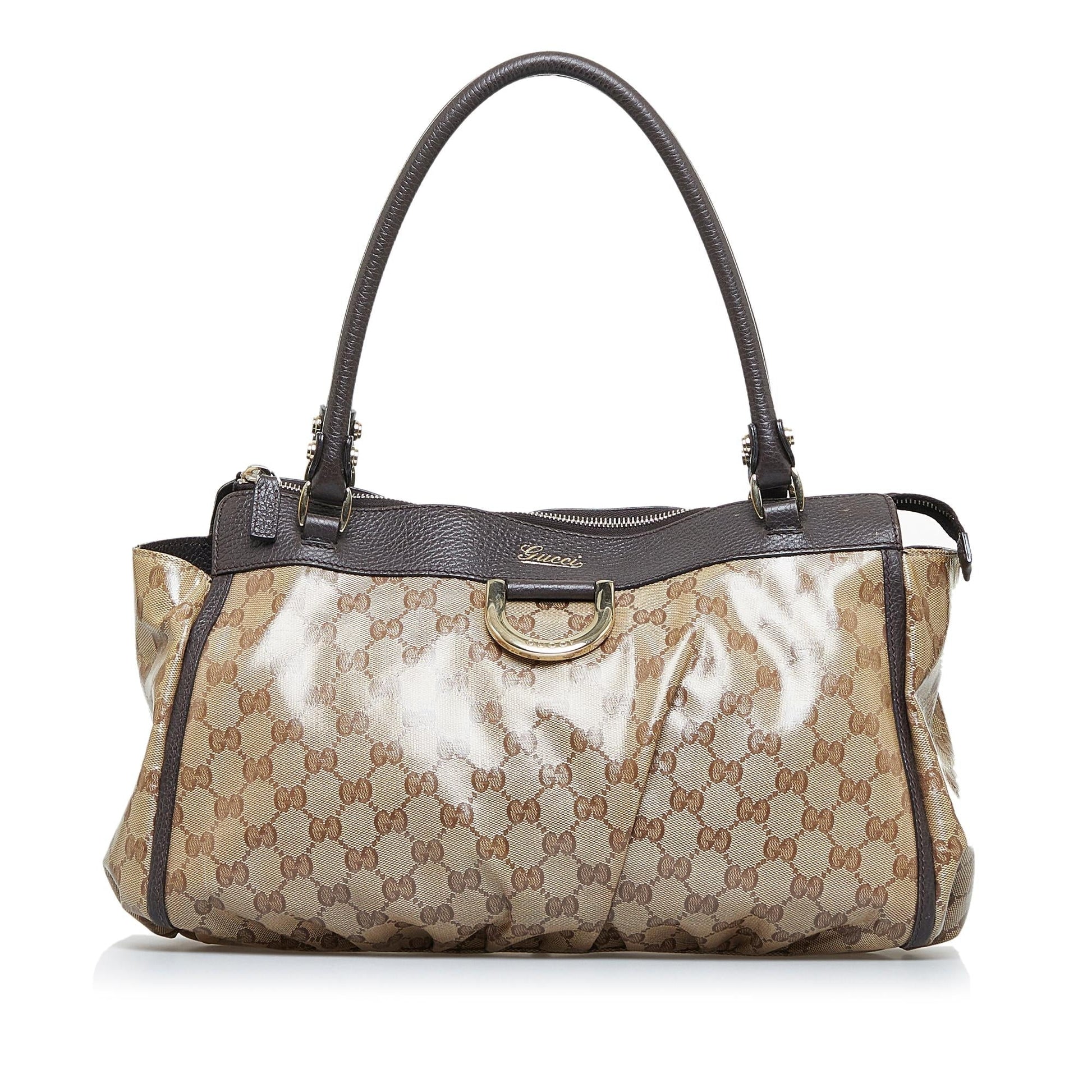 Gucci GG Crystal Abbey-D Ring Tote (SHG-kcgK09)