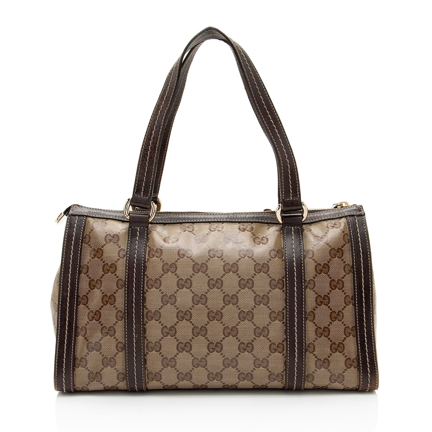 Gucci Leather Canvas Handbag