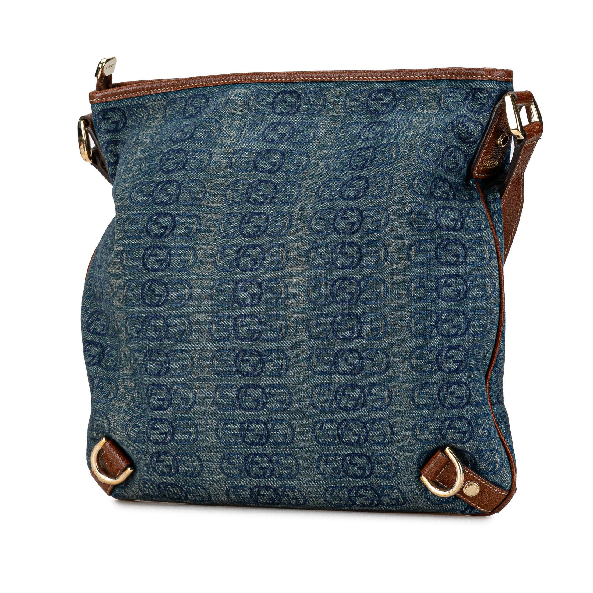 Gucci GG Denim Abbey D Ring Crossbody
