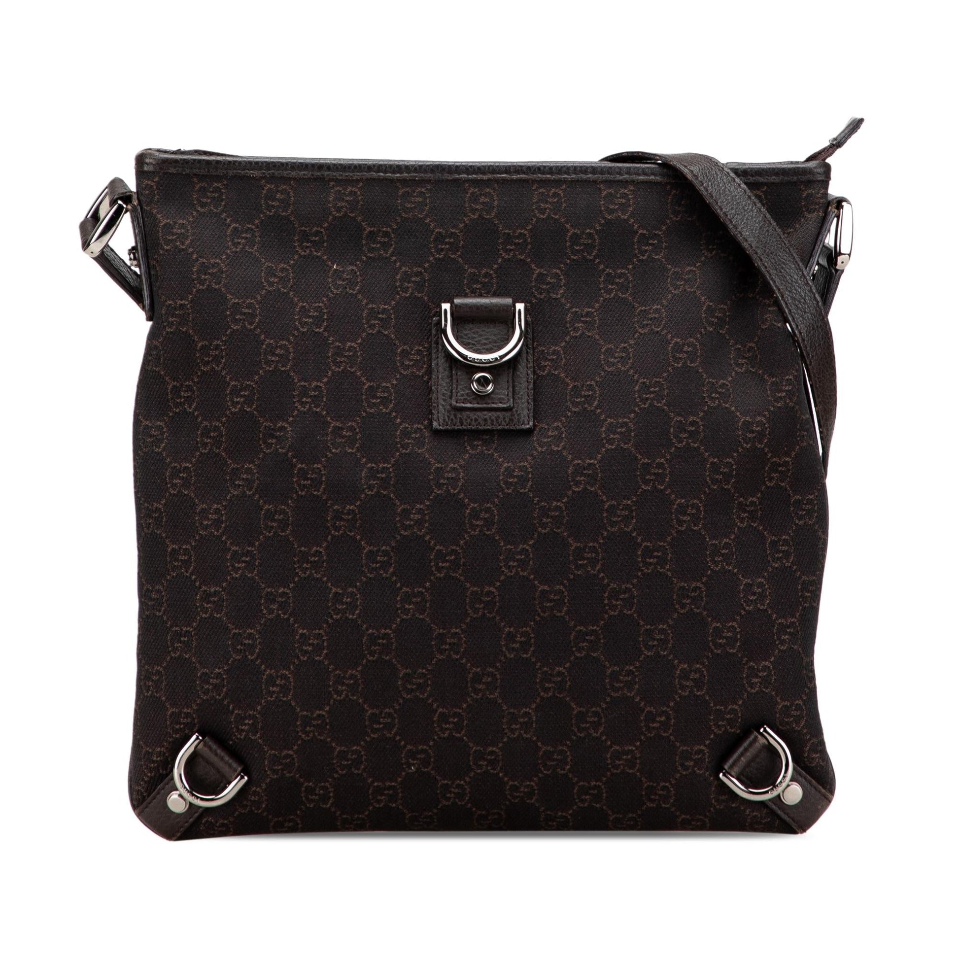 Gucci GG Denim Abbey D Ring Crossbody