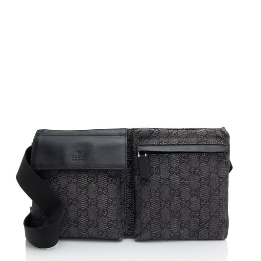 Gucci Nylon Leather Shoulder Bag