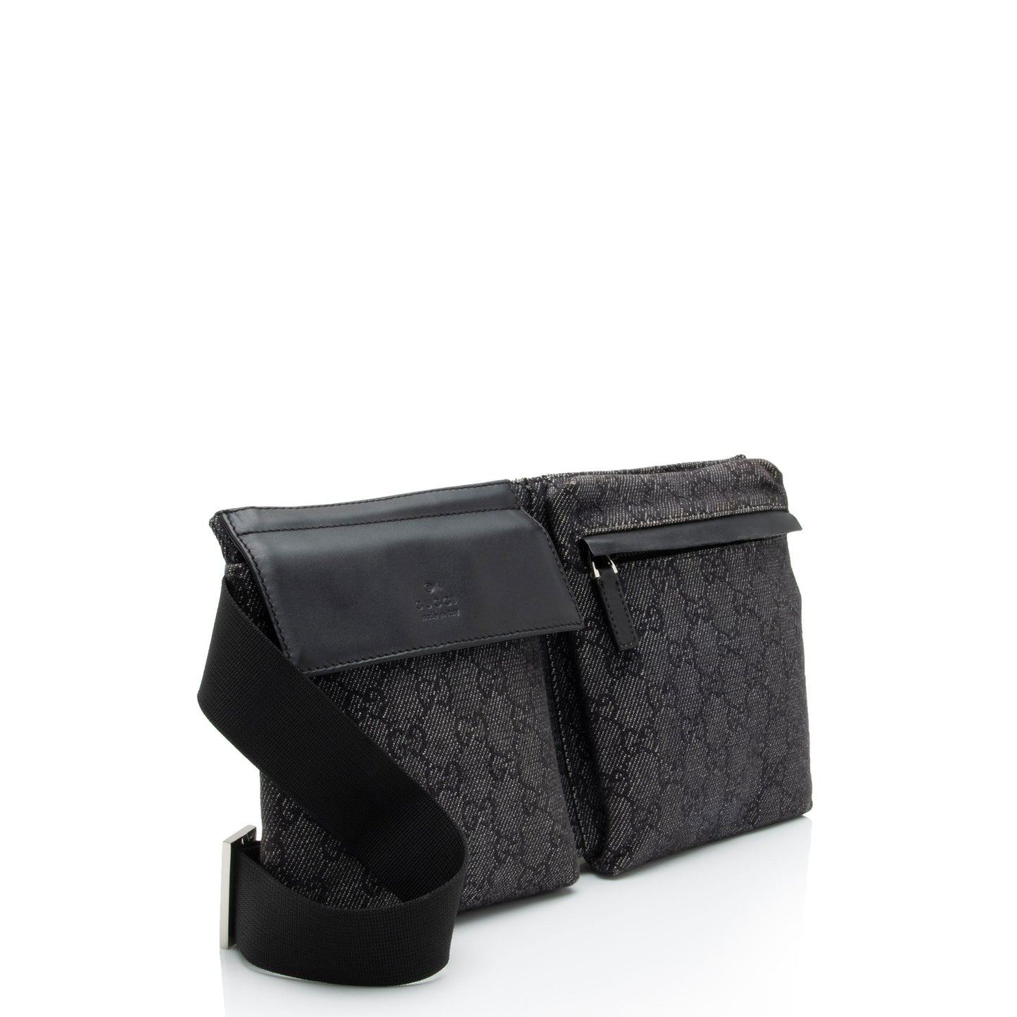Gucci Nylon Leather Shoulder Bag