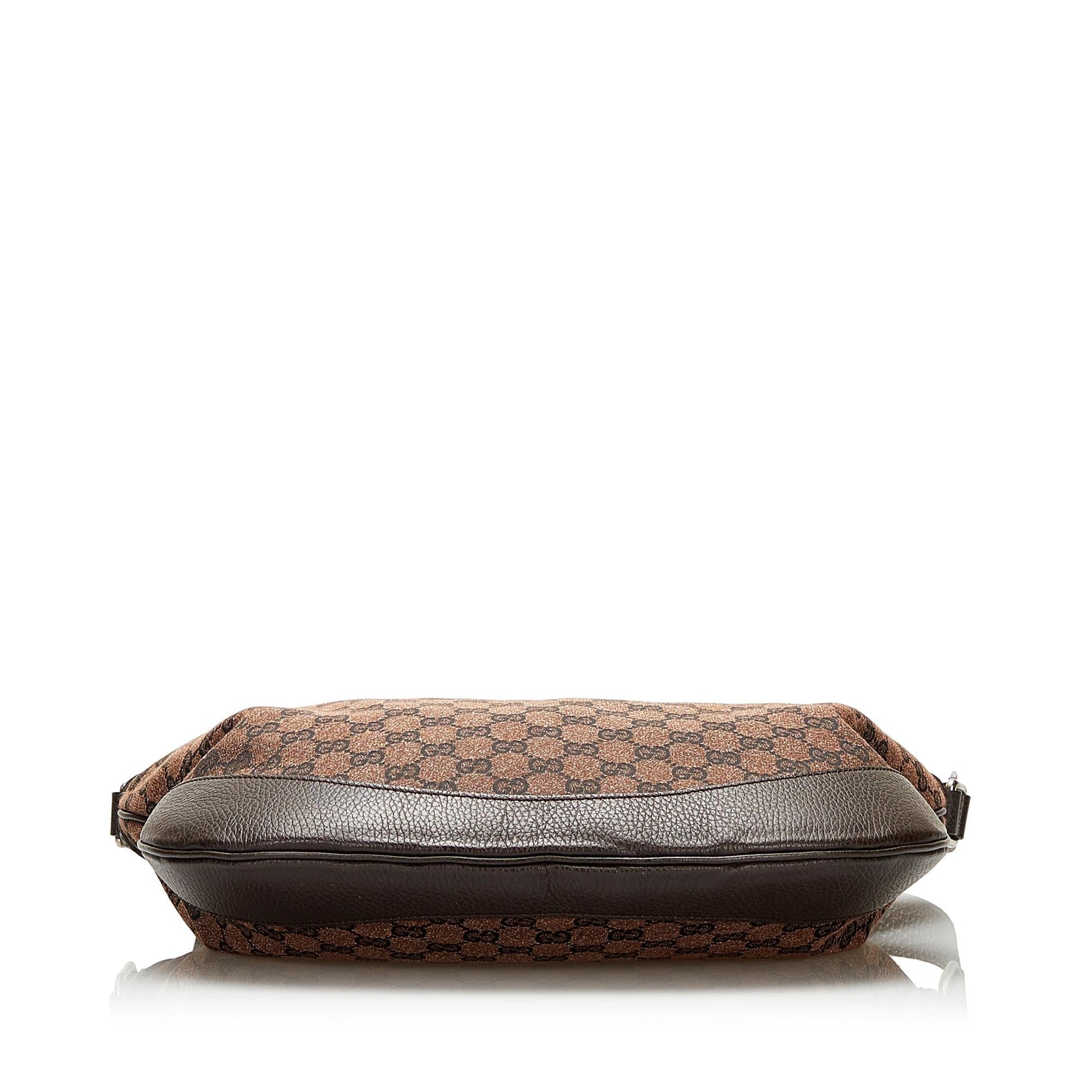 Gucci GG Denim Half Moon Crossbody Bag (SHG-35631)
