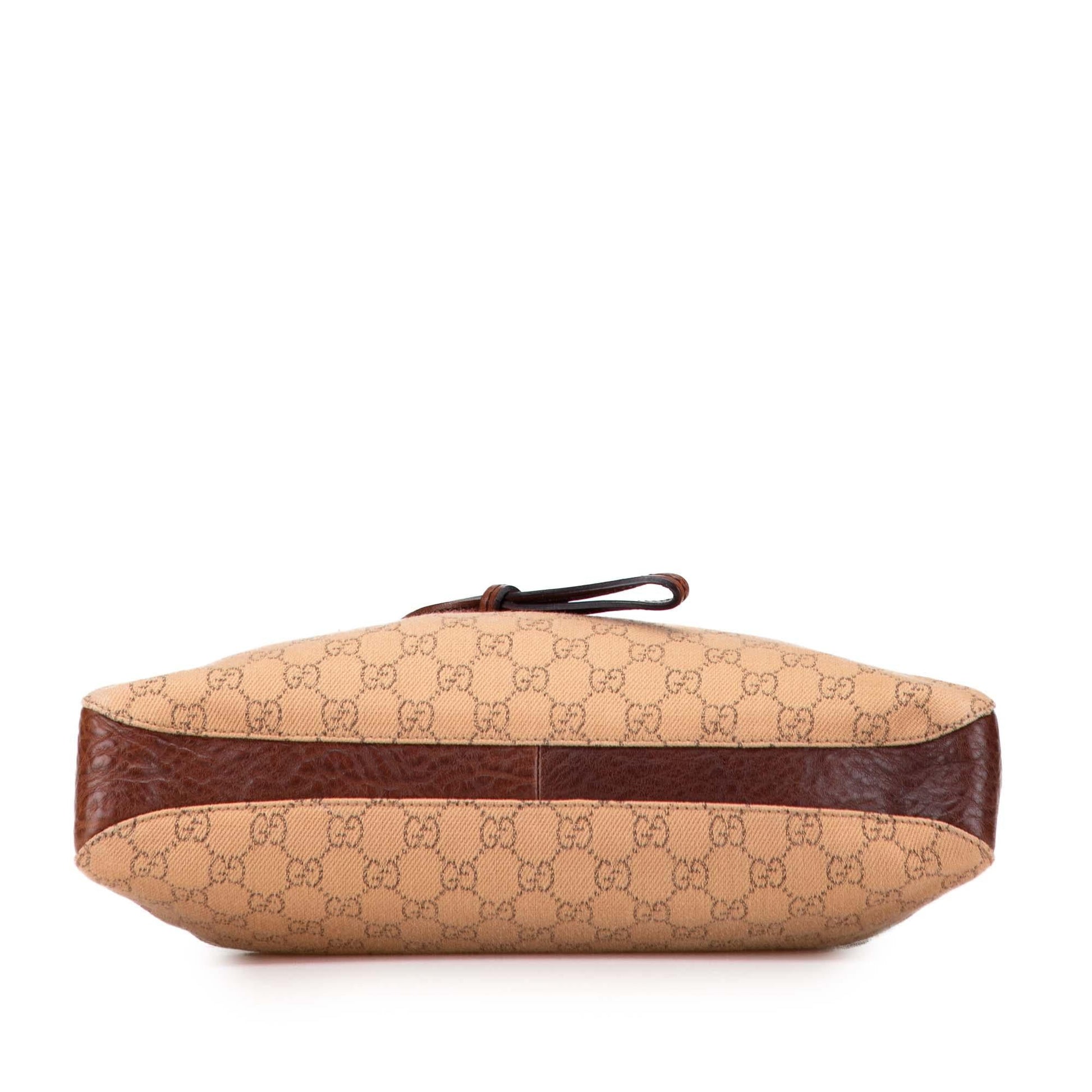 Gucci GG Denim Horsebit Shoulder Bag