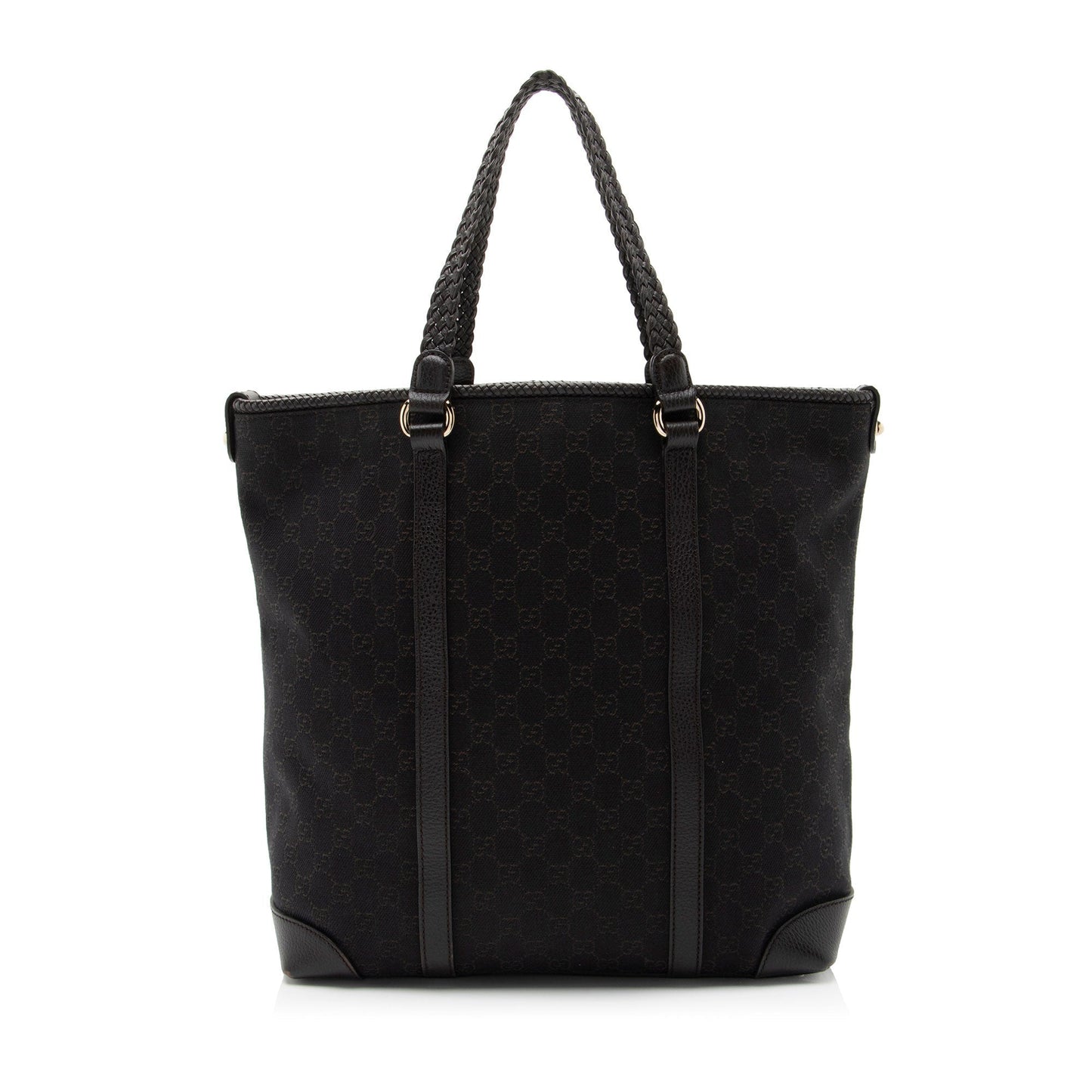 Gucci Leather Canvas Tote