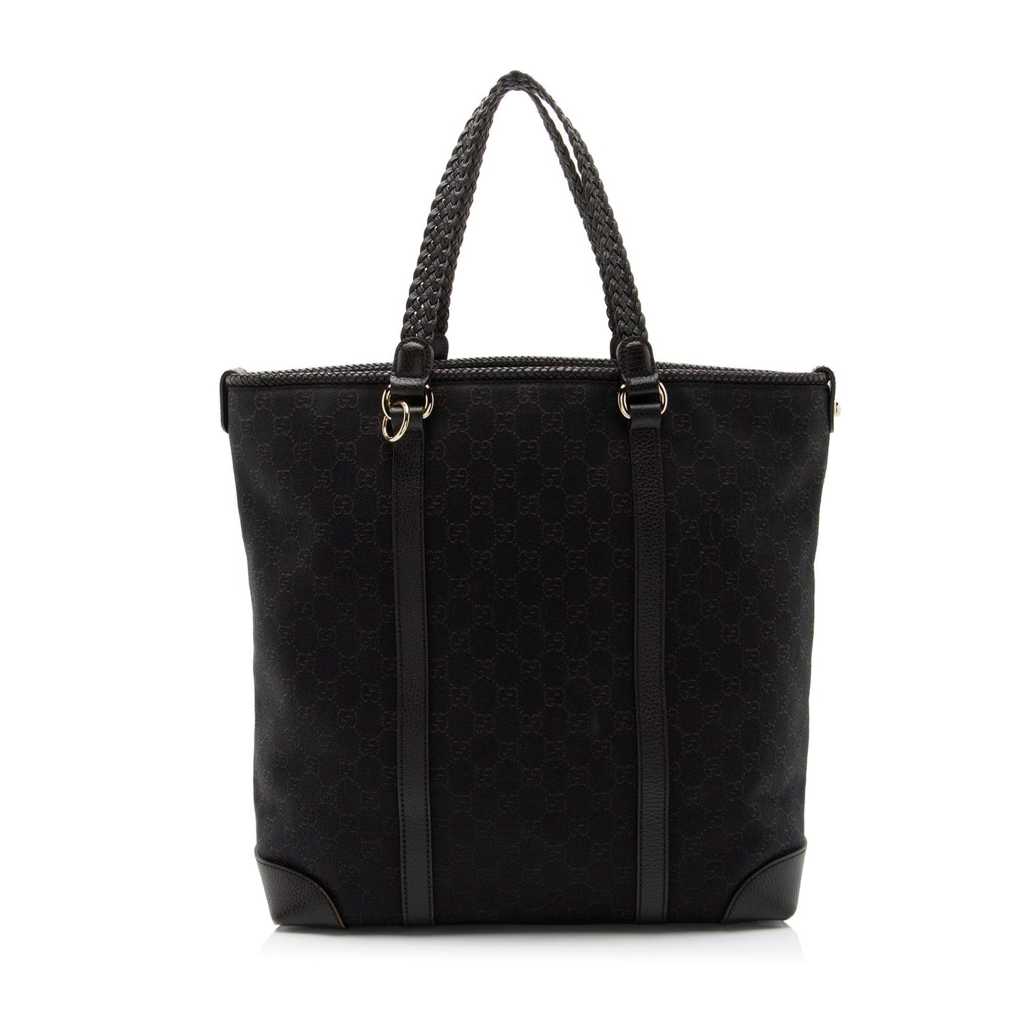 Gucci Leather Canvas Tote
