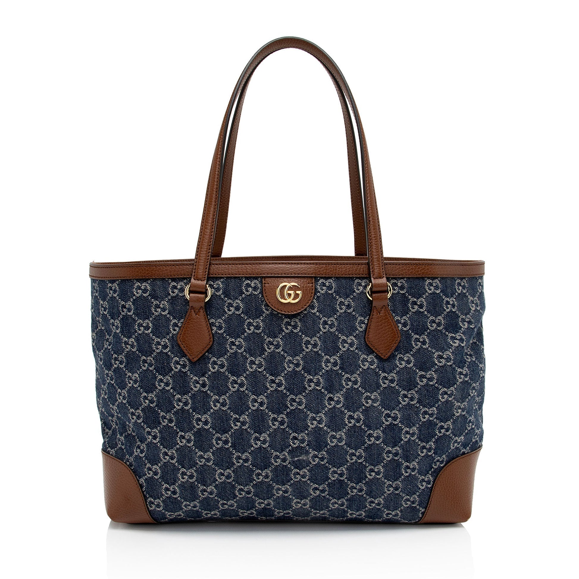 Gucci Leather Canvas Tote
