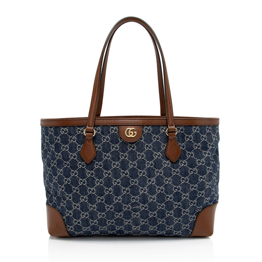 Gucci Leather Canvas Tote