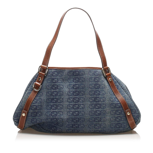 Gucci Denim Monogram Tote Style 5