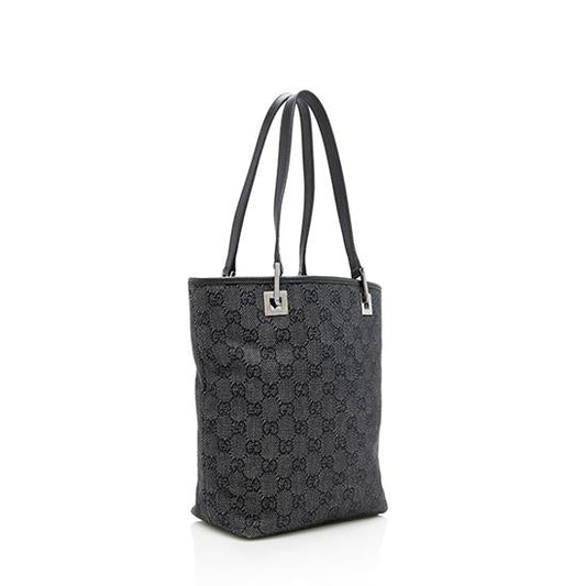 Gucci Denim Monogram Tote Style 6