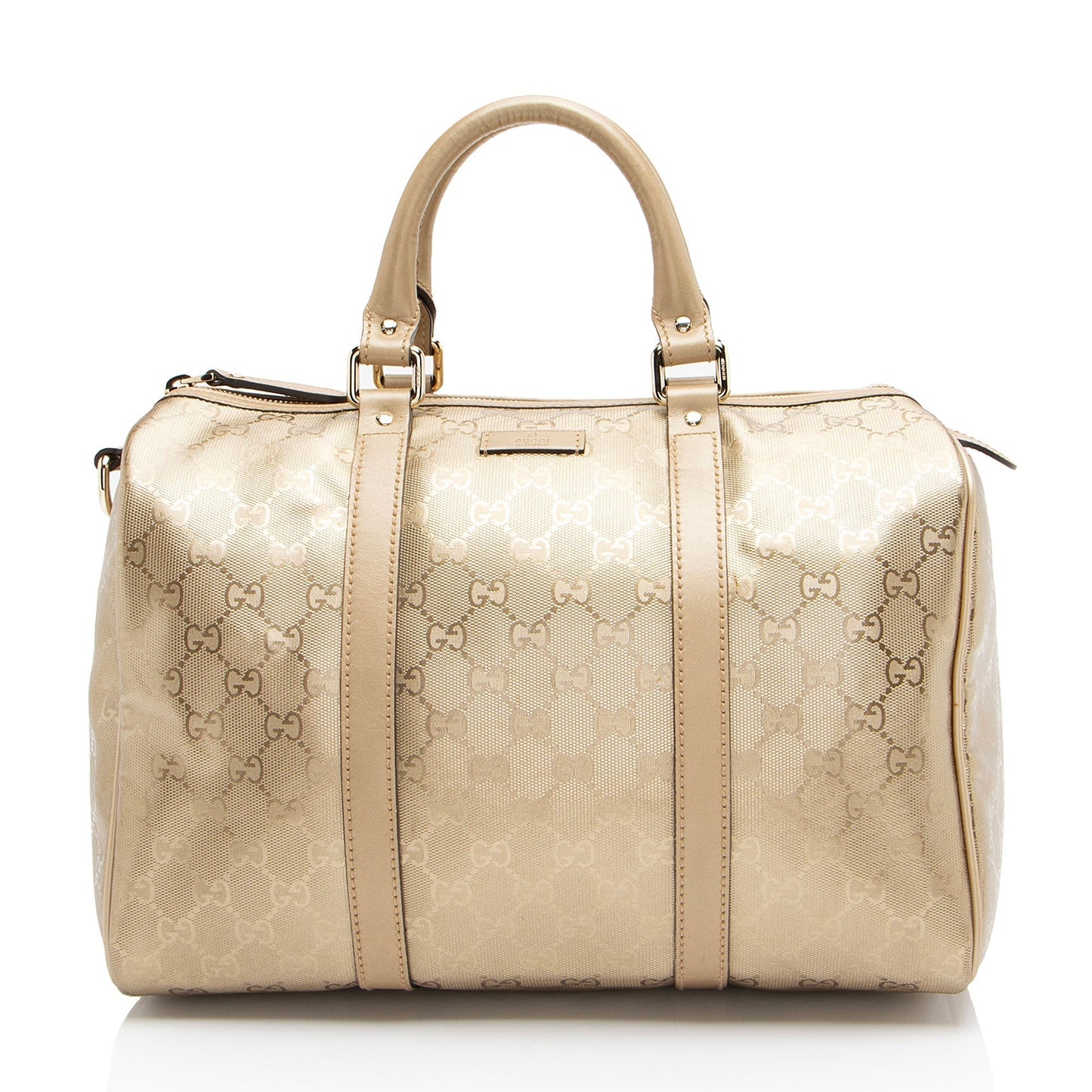 Gucci Leather Canvas Handbag